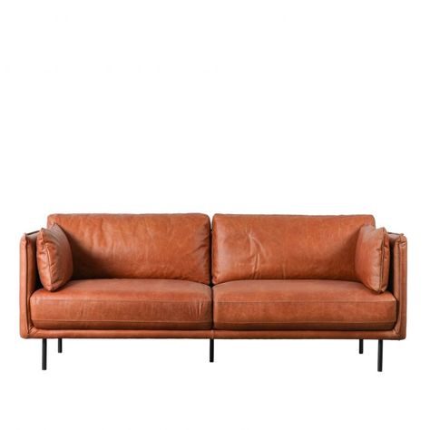 Wigmore Sofa Brown Leather Luxury Leather Sofas, Vintage Leather Sofa, Sofa Brown, Brown Leather Sofa, Brown Sofa, Stylish Sofa, Contemporary Sofa, Luxury Sofa, Black Legs