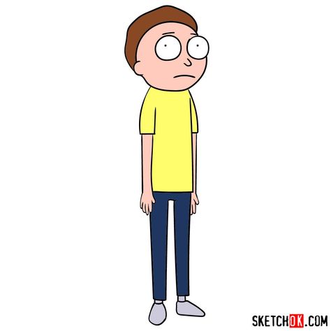 How to draw Morty Smith Summer Smith, Morty Drawing, Easy Cartoon Characters, Rick And Morty Image, Step By Step Sketches, Rick And Morty Drawing, Rick And Morty Stickers, Rick And Morty Characters, Rick And Morty Poster