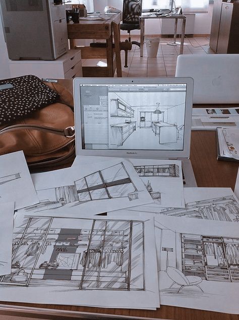 Interior Design Hand Drawing, Perspective Architecture, Architecture Career, Interior Design Sketchbook, Interior Design Jobs, Interior Design Student, Interior Design Renderings, Interior Architecture Drawing, Architecture Life