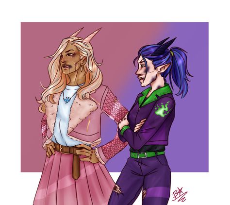 Descendants Genderbend, Mal Outfits, Descendants Makeup, Descendants Fanart, Disney Descendants Characters, Descendants Wicked World, Evie Descendants, Descendants Characters, Disney Au