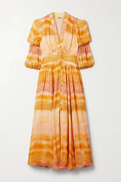 Your 101 guide on how to wear tie-dye this summer Tie Dye Dress Outfit, Orange Casual Dress, Kurta Patterns, Interesting Outfits, Ikat Dress, Indo Western Dress, Tie Dye Outfits, Cult Gaia, Summer Dress Outfits