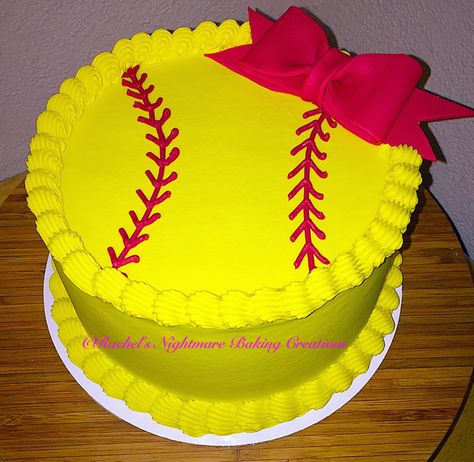 "Softball Princess" Birthday Cake Softball Birthday Ideas, Softball Themed Birthday Cake, Softball Cakes For Girls Birthdays, Softball Cake Ideas, Softball Party Ideas, Softball Birthday Party Ideas, Softball Cakes, Softball Birthday Cakes, Softball Birthday Party