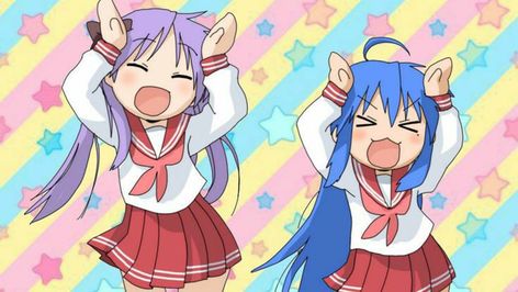 Lucy Star, Konata Izumi, Star Banner, Moe Anime, Image Chat, Kawaii Core, Star Wallpaper, Lucky Star, All Anime