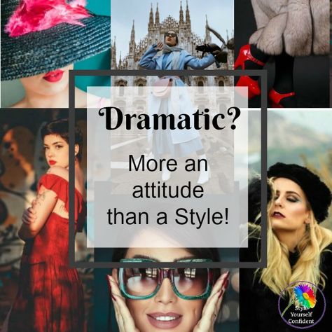 Dramatic style personality #dramaticstyle https://www.style-yourself-confident.com/dramatic-style-personality.html Dramatic Style Personality, Style Personality Types, Dramatic Outfits Style, Dramatic Fashion, Mink Colour, Makeup Shades, Dramatic Style, Warm Palette, Deep Skin