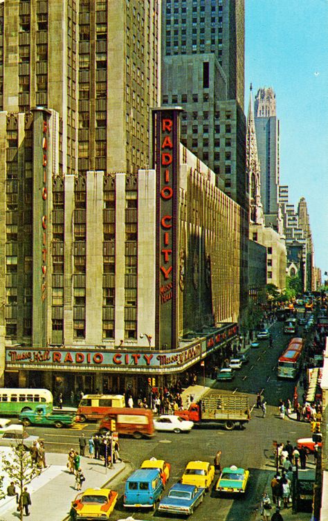 All sizes | The USA - New York - New York [004] - Radio City Music Hall [02] - 1964 - front | Flickr - Photo Sharing! Indoor Theater, The Rockettes, Ford Econoline Van, New York City Buildings, New York Architecture, New York Pictures, New York Studio, Radio City Music Hall, Pochette Album