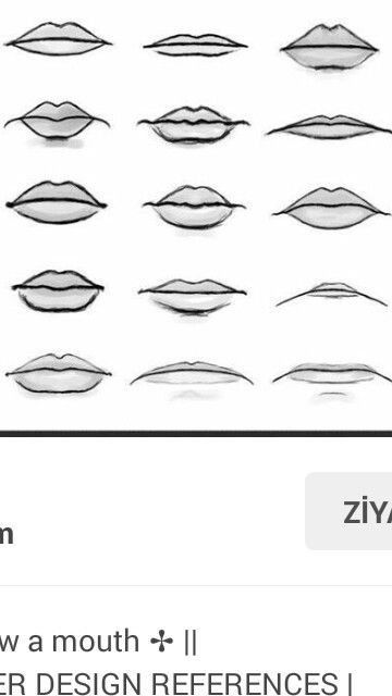 Facial Features Tutorial, Cartoon Facial Features, How To Draw Facial Features, How To Draw A Mouth Step By Step, How To Draw Boys Lips, Facial Features Reference, Facial Features Drawing, Drawing Facial Features, Lip Outline