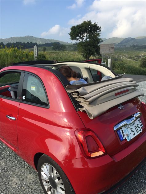 Fiat 500 Red, Fiat 500 Cabrio, Manifest Life, Fiat 500c, Fiat Cars, Girly Car, Ford Ka, First Car, Car Girls