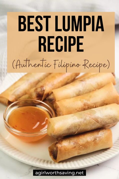 Philapino Recipes, Lumpia Recipe Filipino, Phillipino Food, Lumpia Recipe, Easy Filipino Recipes, Philippines Recipes, Chinese Cooking Recipes, Egg Roll Recipes, Turkey Dishes