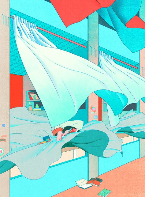 Jee-ook Choi turns Uniqlo’s AIRism range into a series of ethereal illustrations | It's Nice That Music Illustration, Summer Illustration, 캐릭터 드로잉, Film Photo, Music Film, Photo Projects, Editorial Illustration, Art Watercolor, Community Art