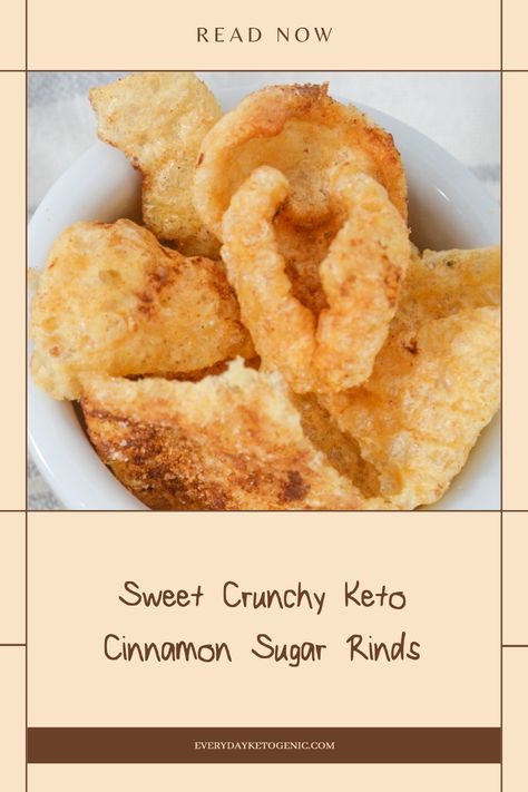 Looking for a unique snack that satisfies both sweet and savory cravings? Explore these keto cinnamon sugar pork rinds, the perfect guilt-free treat! Imagine cute, crispy bites with a sweet cinnamon sugar coating. They don't just taste incredible; they're also low in carbs and high in flavor, giving you that crunchy satisfaction without the extra carbs. Enjoy these bite-sized deliciousness while sticking to your keto diet, making snack time fun and scrumptious, whether you’re watching a movie or just needing a quick pick-me-up! Cinnamon Pork Rinds, Imagine Cute, Savory Cravings, Salty Sweet Snacks, Low Carb Biscuit, Keto Cinnamon, Unique Snacks, Sweet Pork, Pork Rinds