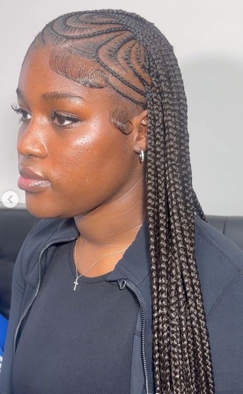 Peekaboo Fulani Braids, Mixing Hair Color, Single Braids Hairstyles, Cornrows With Box Braids, Hair Braid Designs, Braid Videos, Braids Ideas, Protective Hairstyles For Natural Hair, Feed In Braids Hairstyles