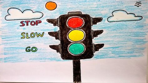 Traffic Drawing, Travel Trailer Interior, Drawing Light, Interior Light Fixtures, Traffic Signal, Diy Photography, Traffic Light, Drawing Easy, Drawing Images