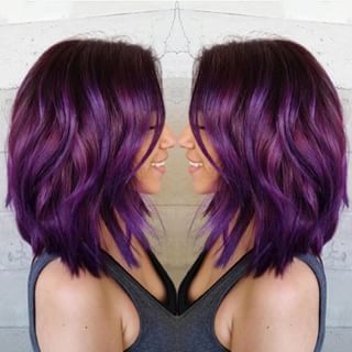 Short Purple Hair, Short Ombre Hair, Violet Hair, Hair Color Purple, Haircut And Color, Grunge Hair, Hair Today, Purple Hair, Ombre Hair