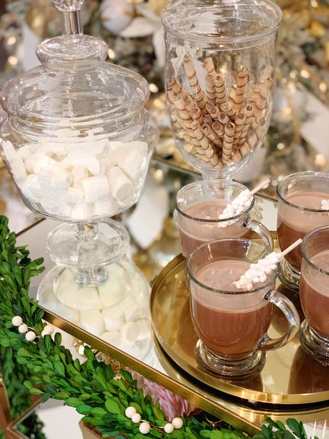 Fancy Hot Chocolate Bar, Elegant Hot Cocoa Bar, Holiday Hot Chocolate Bar, Cute Hot Chocolate Bar, Hot Coco Cart, Hot Chocolate Bar Cart, Aesthetic Hot Chocolate Bar, Elegant Hot Chocolate Bar, Hot Chocolate Cart