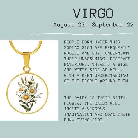 What's your zodiac sign? Daisys are the Virgo birth month flower. Come shop our beautiful daisy flower jewelry. Looking for a necklace, bracelet or charm? We have all the best women's fashion accessories and astrology jewelry. Click the link for the perfect horoscope jewelry that matches your style! #virgo #daisy #astrologyjewelry #horoscopejewelry #birthmonthflower Virgo Flower, Horoscope Jewelry, Virgo Girl, Virgo Quotes, Astrology Jewelry, Amazing Places On Earth, Flower Meanings, Birth Month Flower, Earth Signs