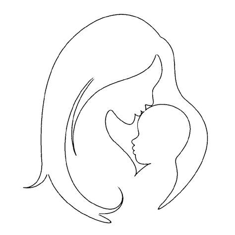 Mother Day Drawings, Mother Line Art, Mom Line Art, Mom And Baby Line Art, Line Art Mother, Mothers Day Drawings, Mom Drawing, Magic Runes, Traditional Tattoo Designs