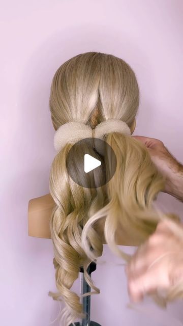 Donut Bun Wedding Hairstyles, How To Use A Hair Donut Tutorials, Bun Hairstyles Using Donut, Updo Using Hair Donut, How To Use A Hair Donut, Baby Doll Hairstyles, Dance Bun Hairstyles, Hair Donut Styles, Clean Low Bun