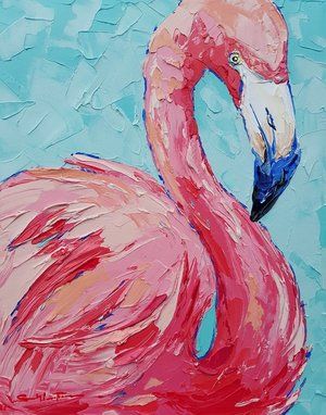 Abstract Painting Ideas For Beginners, Abstract Painting Ideas, Bird Painting Acrylic, Animal Paintings Acrylic, Flamingo Painting, Abstract Painting Techniques, Painting Ideas For Beginners, Flamingo Art, Arte Inspo