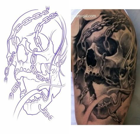 Skull Artwork Illustrations, Half Sleeve Tattoo Stencils, Tattoo Design For Hand, Cute Simple Tattoos, Skull Stencil, Card Tattoo Designs, Abstract Tattoo Designs, Tattoo Lettering Styles, Skull Sleeve Tattoos