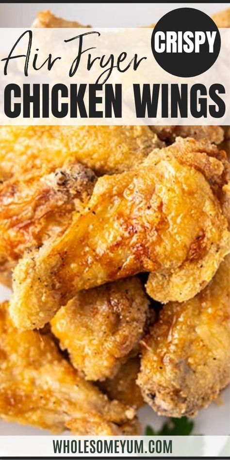 Air Fryer Baked Chicken Wings, Air Fryer Chicken Wings Recipe, Toddler Dinners, Broccoli Meal, Crispy Air Fryer Chicken Wings, Breaded Chicken Wings, Air Fryer Recipes Chicken Wings, Snacks Homemade, Crispy Air Fryer Chicken