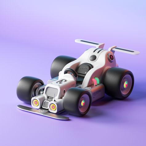 Animal Vehicle on Behance Formula 1 Racing, One Piece Tattoos, 3d Concept, Low Poly Art, Ui Design Inspiration, Concept Art Drawing, Vinyl Toys, 3d Modelling, Car Cartoon