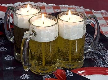 Birthday Party Decorations For Men, Beer Candles, Octoberfest Party, Beer Decor, Beer Birthday Party, Country Wedding Favors, Beer Candle, Candle Party Favors, Oktoberfest Party