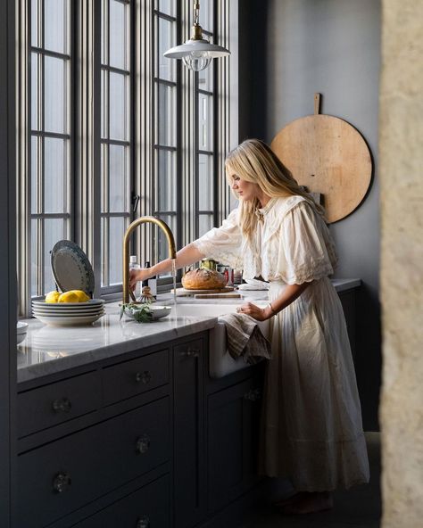 Studio McGee (@studiomcgee) | Instagram White Puff Sleeve Dress, Tomboy Shirts, Shea Mcgee, Eyelet Maxi Dress, Mcgee & Co, Sea New York, Quilted Sham, Floral Quilt, Straight Crop Jeans