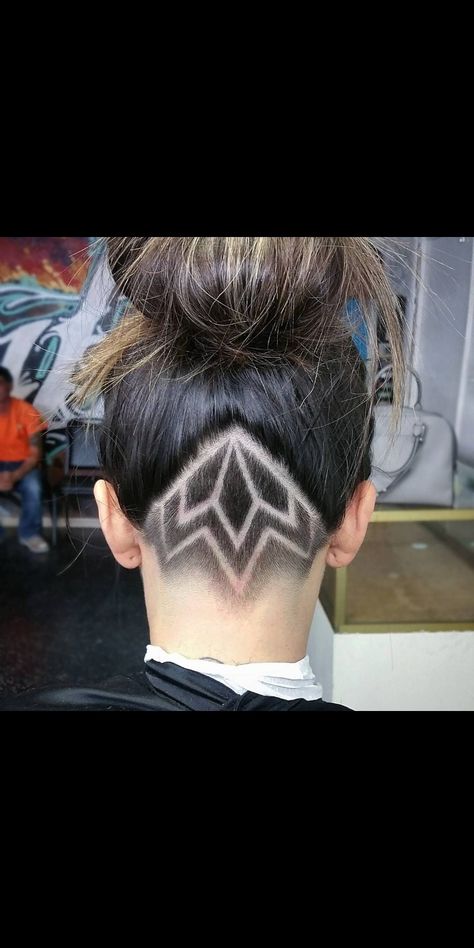 Undercut Hair Designs, Undercut Hairstyles Women, Undercut Long Hair, Undercut Designs, Shaved Hair Designs, Shaved Undercut, Haircut Designs, Hair Tattoos, Undercut Hairstyles