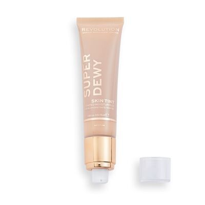 Makeup Revolution Superdewy Tinted Moisturiser Medium Dewy Foundation, Bb Cream Foundation, Dewy Makeup, Skincare And Makeup, Fair Skin Tone, Medium Skin Tone, Makeup To Buy, Shop Makeup, Dewy Skin