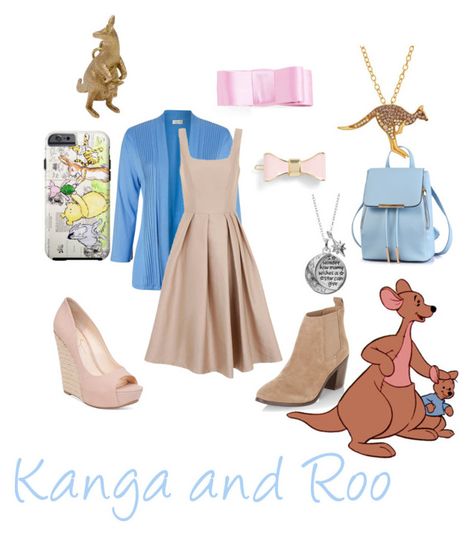 "Kanga and Roo" by babe-b8 ❤ liked on Polyvore featuring Eastex, Chi Chi, L. Erickson, Jessica Simpson, New Look, Disney, Animal Planet and disneybound Kanga And Roo Costume, Kanga And Roo, Subtle Cosplay, Look Disney, Owl Costume, Halloween 2019, Disney Trip, Disney Winnie The Pooh, Animal Planet