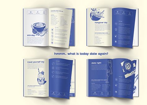 Cookbook Design Layout, Recipe Graphic, Recipes For College Students, Recipe Book Design, Mises En Page Design Graphique, Cookbook Design, Illustration Editorial, Flowers Illustration, Graphic Design Fonts