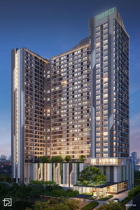 Condo Design Architecture, Condominium Facade, Architect Plan, Condominium Architecture, Condominium Design, Luxury Condominium, Pelan Rumah, Design Architect, Plans Architecture