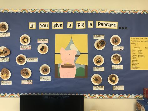 Pancake Bulletin Board, If You Give A Pig A Pancake Bulletin Board, Pancake Board, Transitional Kindergarten, Year 3, School Days, Bulletin Board, Bulletin Boards, Pancakes