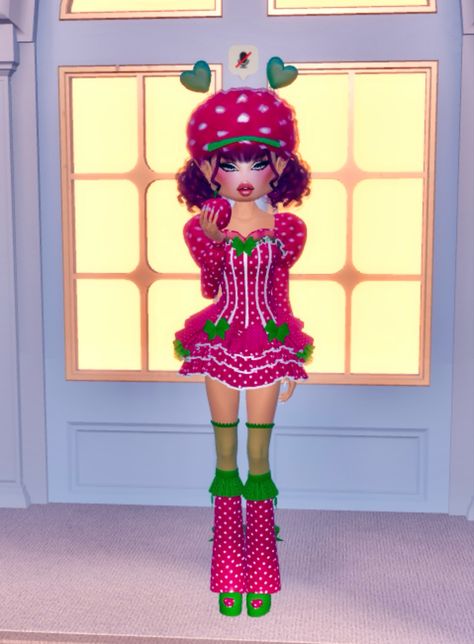 #dti #dresstoimpress #strawberry #vip #foodinspired #food #gaming #roblox #aesthetic Food Inspired Dress To Impress No Vip, Dti Theme Food Inspired, Strawberry Dress To Impress, Food Inspired Dti, Dress To Impress Food Inspired, Food Inspired Dress To Impress, Dress To Impress Theme Sweetheart, Dress To Impress Theme Kawaii No Vip, Popstar Dress To Impress Game