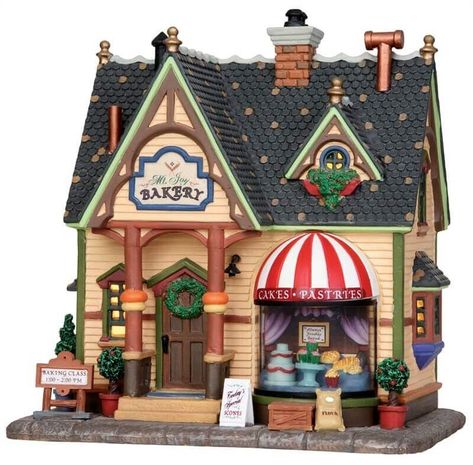 Mt. Joy Bakery Mt Joy, Village Bakery, Lemax Village, Lemax Christmas Village, Lemax Christmas, Christmas Traditions Family, Christmas Village Houses, Holiday Village, Christmas Villages