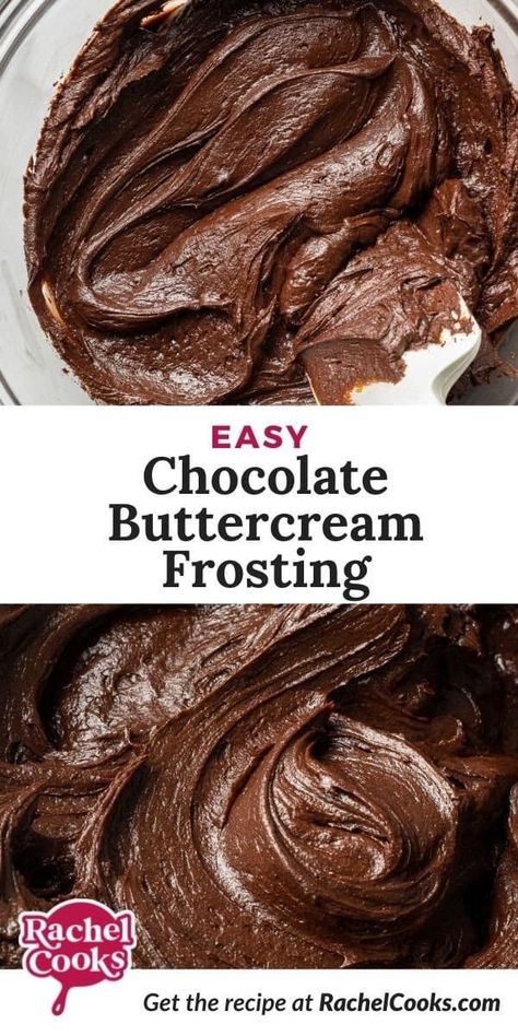 Chocolate Buttercream With Melted Chocolate, Chocolate Frosting With Melted Chocolate, Chocolate American Buttercream, Best Chocolate Buttercream Frosting, Buttercream Recipes, Vegan Chocolate Frosting, Chocolate Buttercream Recipe, Icing Recipes, Chocolate Frosting Recipes