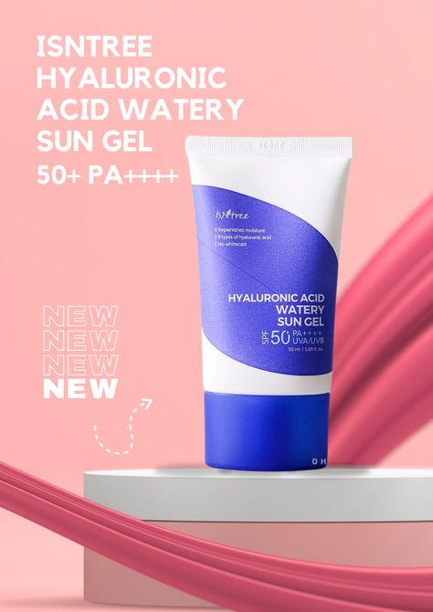 Are you looking for a sun gel that hydrates and protects your skin? Look no further than Isntree Hyaluronic Acid Watery Sun Gel 50 ml! This sun gel is infused with hyaluronic acid, a powerful moisturizer that plumps and smooths your skin. It also has SPF 50+ PA++++ to shield your skin from harmful UV rays. Plus, it has a lightweight and non-sticky texture that feels refreshing on your skin. I Try it today and see the difference for yourself! Watery Sun Gel, Spf 50, Uv Rays, Hyaluronic Acid, Beauty And Personal Care, 50 %, Moisturizer, Sun, Texture