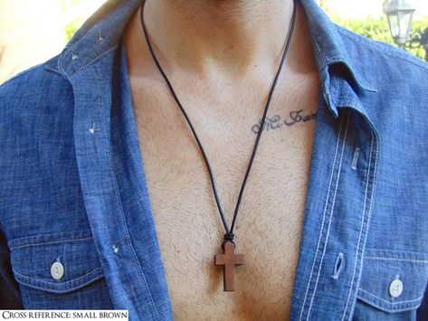 Wooden cross tattoos