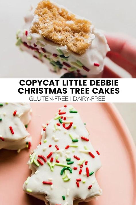 Copycat Little Debbie Christmas Tree Cakes (gluten & dairy free) - Unbound Wellness Gluten Free Little Debbie, Copycat Little Debbie, Little Debbie Christmas Tree Cakes, Gluten Free Dairy Free Recipes Dinner, Dairy Free White Chocolate, Little Debbie Christmas Tree, Unbound Wellness, Pumpkin Fudge, Christmas Tree Cakes