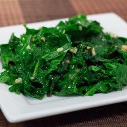 Easy Garlic Kale - Allrecipes.com Sautéed Kale, Side Dishes For Salmon, Garlic Kale, Kale Recipes, Carrot Recipes, Best Side Dishes, Vegetable Side, Fun Foods, Green Vegetables