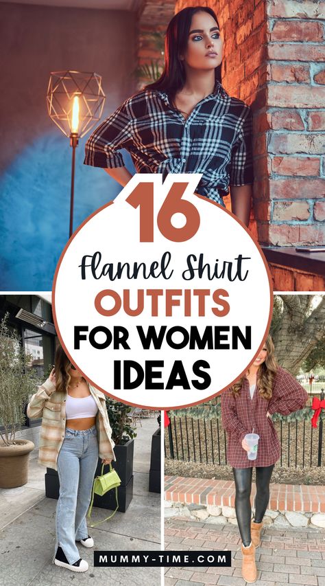 Looking for stylish ways to wear your flannel shirt? 🌼👕 Check out our outfit ideas that blend comfort with fashion, ideal for any occasion. From layered looks to playful accessories, get inspired to rock your flannel! Save this pin for future outfit ideas! 📌✨ Flannel Shirt Outfits For Women, Women Flannel Shirt Outfits, Women’s Flannel Shirt Outfit, Flannel Shirts Women Outfits, Cute Ways To Wear A Flannel, Styling Flannel Shirts Women, How To Style Flannel Shirt Women, Flannel Shirt Outfit Casual, Womens Flannel Shirt Outfits