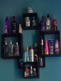 shelving Product Organization, Bath Organizer, Hair Product Organization, Perfume Organization, Creative Bathroom, Real Estat, Wall Organizer, Room Deco, Hair Product