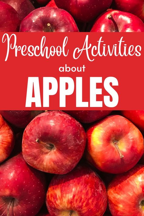 One of the most widely used fall themes is apples! Almost every preschool classroom has an apple theme at some point during the fall season. This blog post contains a variety of activities that are all about apples, including hands on activities, math and literacy centers, and crafts. Each activity is suitable for preschoolers, Pre-K and Kindergarteners. A Is For Apple Craft, Apple Math Preschool, Preschool Apple Theme Activities, Shape Centers, Apple Math Centers, Apple Theme Activities, Preschool Apple Activities, Theme For Preschool, Centers For Preschool