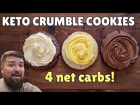 (210) Perfect Cottage Cheese Keto Crumble Cookies: Indulge Without the Guilt 3 ways! - YouTube Keto Crumble, Cottage Cheese Keto, Carnivore Desserts, Cottage Cheese Cookies, Ww Snacks, Crumble Cookie, Cheese Keto, Crumble Cookies, Bread Ideas