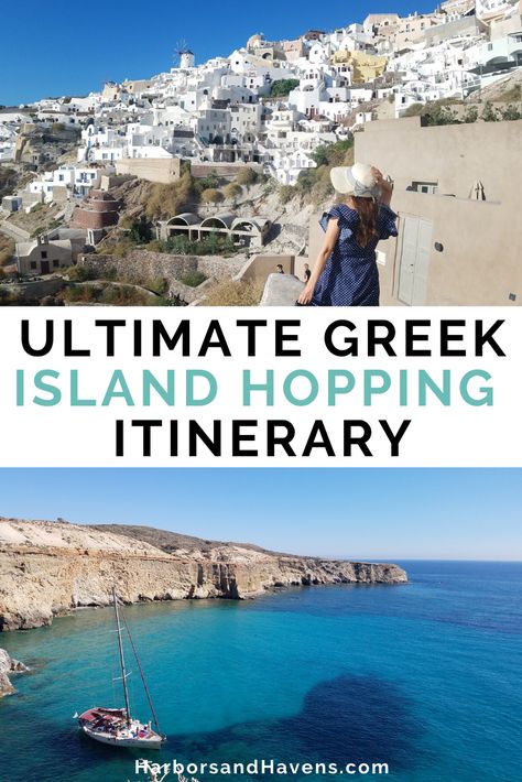 Island Hopping Greece, Greece Travel Outfits, Vacation Greece, Greek Islands Vacation, Greek Island Hopping, Greece Honeymoon, Greece Itinerary, Greek Vacation, Greek Travel