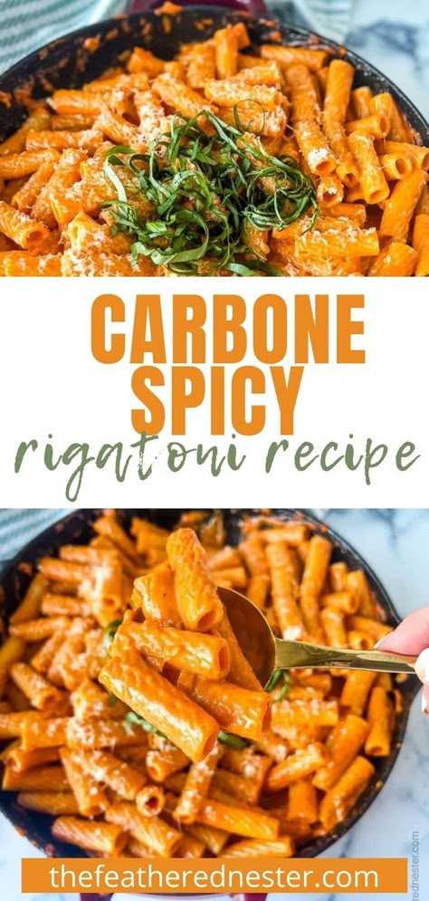 Creamy Arrabiata Sauce, Rigatoni Recipes Vegan, Spicy Bolognese Pasta, Spicy Rigatoni Pasta Bucca, Sweet And Spicy Pasta, Sauce For Rigatoni Pasta, Healthy Rigatoni Pasta Recipes, Spicy Creamy Tomato Sauce, Pasta With Chipotle Cream Sauce