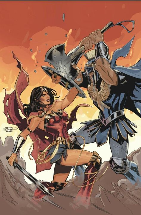 Marvel Ares, Terry Dodson, Wonder Woman Art, Dc Comic Books, Star Comics, Uncanny X-men, Dc Comics Art, Comic Book Covers, Comic Heroes