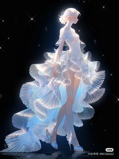 Little Mermaid Wedding, Jellyfish Jewelry, Ocean Dress, Dreamy Artwork, Mermaid Outfit, Fairy Aesthetic, Fashion Drawing Dresses, Fashion Illustration Dresses, Sea Inspired