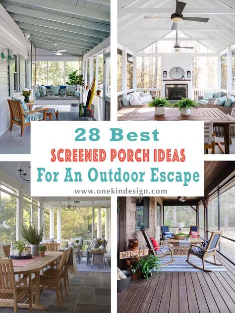 28 Best Screened Porch Ideas For An Inviting Outdoor Escape 3 Season Porch Ideas, Small Screened Porch, Screened Porch Ideas, Screened In Porch Furniture, Screened Porch Decorating, 3 Season Porch, Ipe Decking, Three Season Porch, Screened Porch Designs