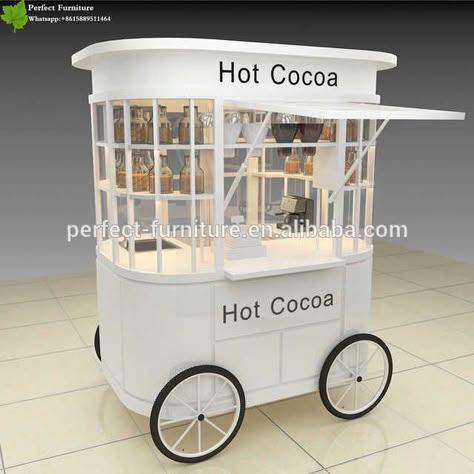 Ice Cream Carts, Gerobak Dorong, Bike Food, Mobile Coffee Shop, Mobile Food Cart, Food Kiosk, Food Cart Design, Ice Cream Cart, Tea Cart